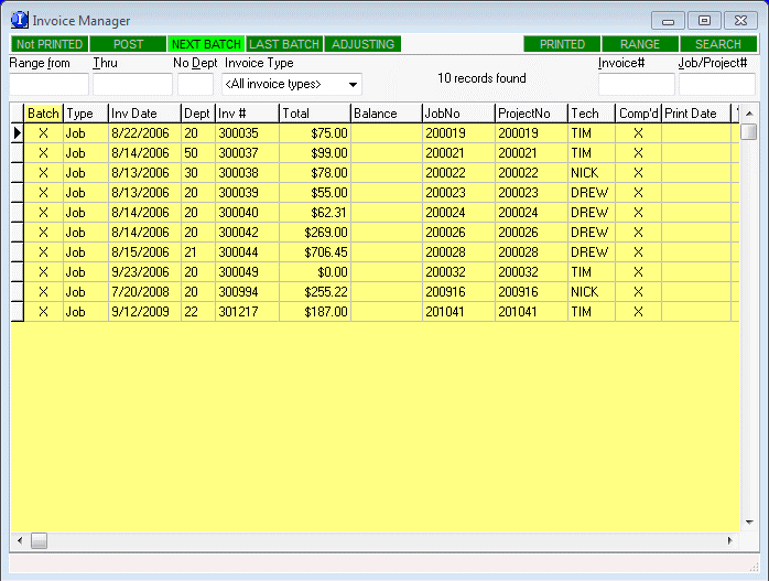 Classic - Invoicing – Successware Help