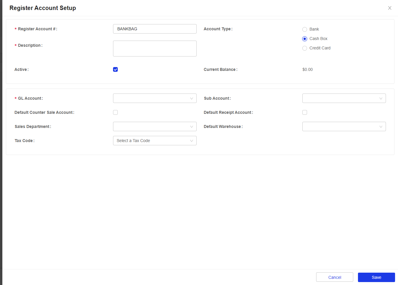 Platform - Account Register – Successware Help