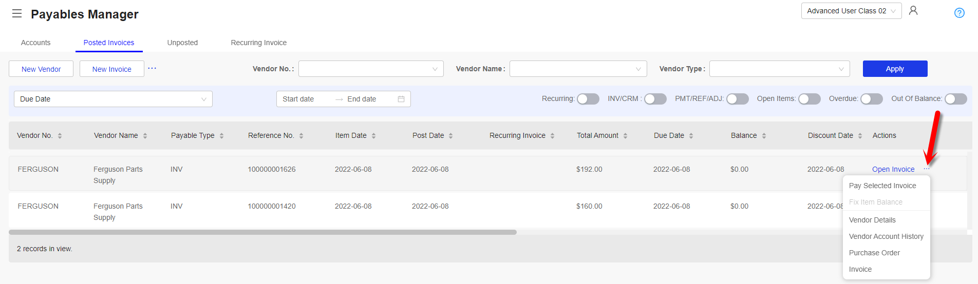 Platform - Purchasing & Payables – Successware Help